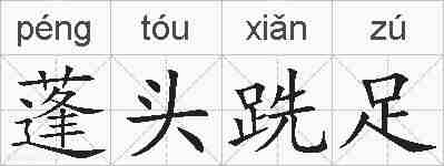 蓬头跣足的拼音