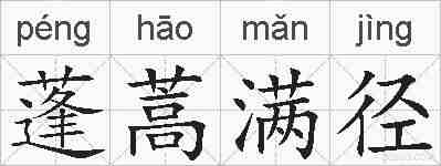 蓬蒿满径的拼音