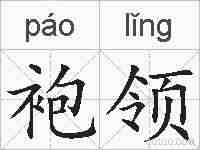 袍领的拼音