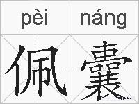 佩囊的拼音