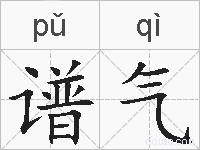 谱气的拼音