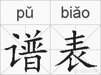 谱表的拼音