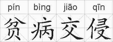 贫病交侵的拼音