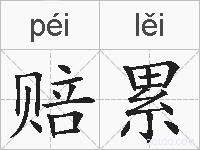 赔累的拼音