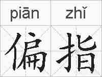偏指的拼音