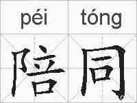 陪同的拼音