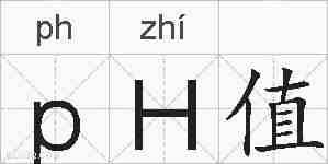 pH值的拼音