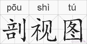 剖视图的拼音