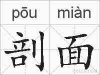 剖面的拼音