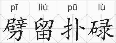 劈留扑碌的拼音