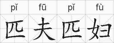 匹夫匹妇的拼音