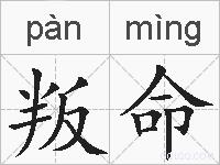 叛命的拼音