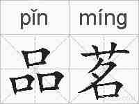 品茗的拼音