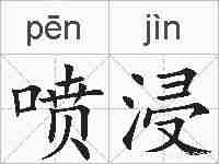 喷浸的拼音