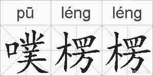 噗楞楞的拼音