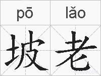 坡老的拼音