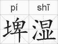 埤湿的拼音