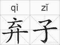 弃子的拼音