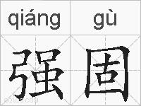 强固的拼音