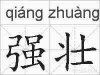 强壮的拼音