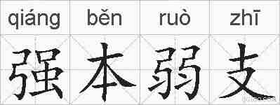 强本弱支的拼音