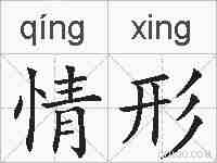 情形的拼音