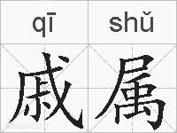 戚属的拼音