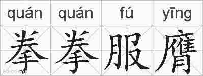 拳拳服膺的拼音