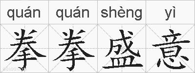 拳拳盛意的拼音