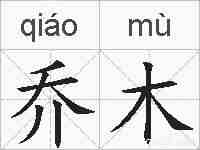 乔木的拼音