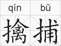 擒捕的拼音