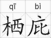 栖庇的拼音