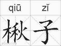 楸子的拼音