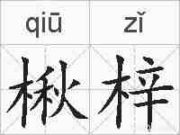 楸梓的拼音