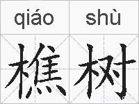 樵树的拼音