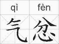 气忿的拼音