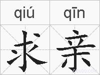 求亲的拼音