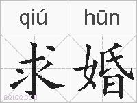 求婚的拼音