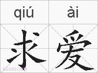 求爱的拼音