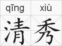 清秀的拼音