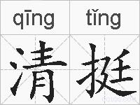 清挺的拼音