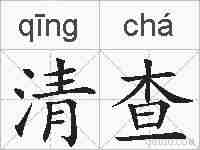 清查的拼音