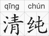 清纯的拼音