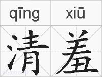 清羞的拼音