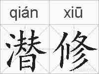 潜修的拼音