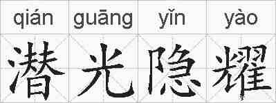 潜光隐耀的拼音