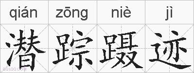 潜踪蹑迹的拼音