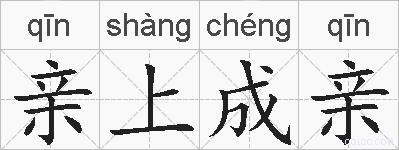 亲上成亲的拼音