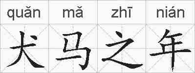 犬马之年的拼音
