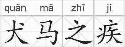 犬马之疾的拼音